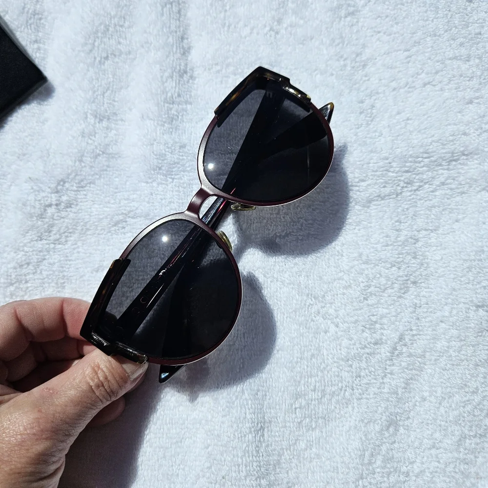 CHRISTIAN‎ DIOR WILDLY DIOR/S P7L-Y1 RED HAVANA/GRAY SUNGLASSES AUTHENTIC